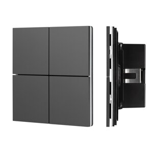 INTELLIGENT ARLIGHT Кнопочная панель KNX-304-23-IN Black (BUS, Frameless) (IARL, IP20 Металл, 2 года) в Москве от компании ФЕРОСВЕТ  ( FEROSVET)