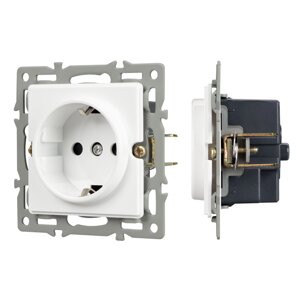 Механизм электрической розетки SCT-GP-MEU-PL-WH (250V, 16A) (Arlight, -) 043739