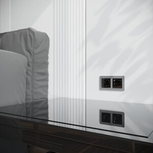 Накладка для розетки USB (черный акрил) W1179548 в Москве от компании ФЕРОСВЕТ  ( FEROSVET)