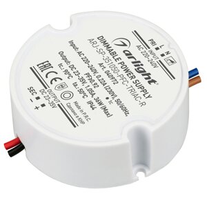 Блок питания ARJ-SP-351050-PFC-TRIAC-R (36W, 23-35V, 1050mA) (Arlight, IP44 Пластик, 5 лет) в Москве от компании ФЕРОСВЕТ  ( FEROSVET)