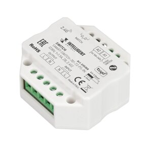 INTELLIGENT ARLIGHT Релейный модуль SMART-SWITCH-701-72-PS-IN (230V, 1x1.5A, ZB, 2.4G) (IARL, Пластик) 035308 в Москве от компании ФЕРОСВЕТ  ( FEROSVET)