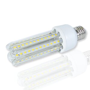 Светодиодная лампа IC-E27 corn (12W, 220V, Warm White) DELCI