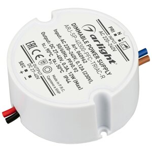 Блок питания ARJ-SP-40300-PFC-TRIAC-R (12W, 27-40V, 300mA) (Arlight, IP44 Пластик, 5 лет) в Москве от компании ФЕРОСВЕТ  ( FEROSVET)