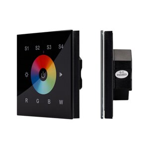 Панель Sens SR-2820B-AC-RF-IN Black (220V, RGBW,1 зона) (Arlight, IP20 Пластик, 3 года)