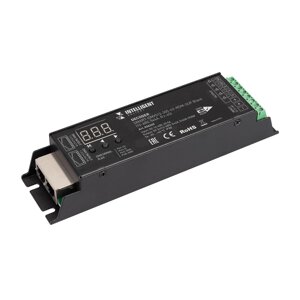 INTELLIGENT ARLIGHT Декодер SMART-DMX512-305-63-RDM-SUF Black (12-48V, 5x4A, RJ-45) (IARL, IP20 Металл, 5 лет) в Москве от компании ФЕРОСВЕТ  ( FEROSVET)