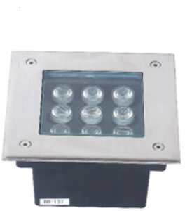 Светильник встраиваемый 150*150 9W 12V IP65 на светодиодах OSRAM