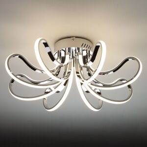 Потолочный светодиодный светильник в стиле минимализм 90079/8 хром