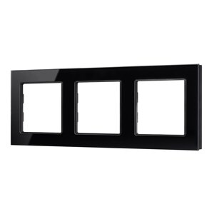 Рамка стеклянная FRM-GLARE-GS-3-BK (Arlight, -) 043800