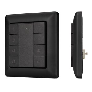 INTELLIGENT ARLIGHT Панель DALI-223-1G-4S-IN-BLACK (BUS) (IARL, -) в Москве от компании ФЕРОСВЕТ  ( FEROSVET)