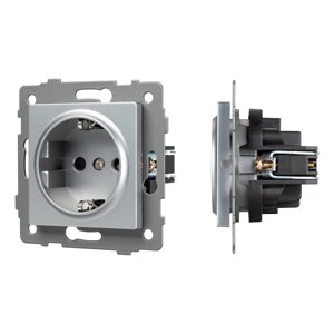 Механизм электрической розетки SCT-MEU1-PL-GR-V (250V, 16A) (Arlight, -) 049816