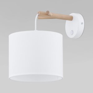 Настенный светильник с тканевым абажуром 6552 Albero White
