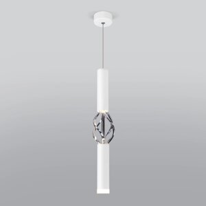 Подвесной светодиодный светильник в стиле лофт 50191/1 LED белый / хром