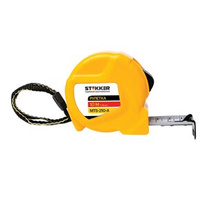 MTS-210-A Рулетка, 10 м х 25 мм, II класс точности, пластик