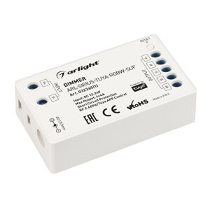 Диммер ARL-SIRIUS-TUYA-RGBW-SUF (12-24V, 4x4A, 2.4G) (Arlight, IP20 Пластик, 3 года) в Москве от компании ФЕРОСВЕТ