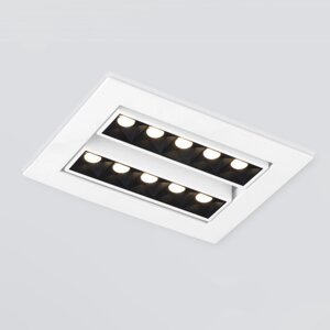 Встраиваемый точечный светодиодный светильник 9923 LED 20W 4200K белый/черный в Москве от компании ФЕРОСВЕТ  ( FEROSVET)