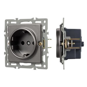 Механизм электрической розетки SCT-GP-MEU-PL-GR (250V, 16A) (Arlight, -) 043741