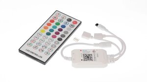 Контроллер IR40-BT-RGB-02 P36 (5-24V, RGB, 2 выхода 3х2А, IR пульт 40кн. + управление по Bluetooth) DELCI в Москве от компании ФЕРОСВЕТ