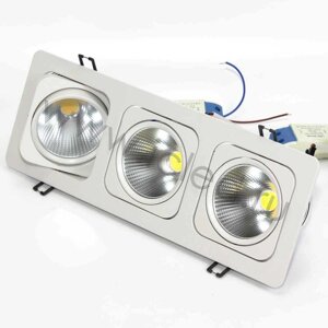 Светодиодный светильник встраиваемый 120.3 series white housing BW137 (30W, 220V, day white) DELCI