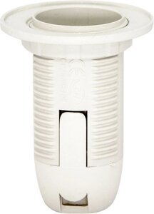 Патрон для ламп общего назначения LH112 230V E14, пластик, цвет белый, 43*43*56мм
