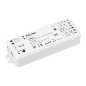 INTELLIGENT ARLIGHT Диммер SMART-PWM-105-72-RGB-MIX-SUF (12-24V, 5x3A, ZB, 2.4G) (IARL, Пластик) в Москве от компании ФЕРОСВЕТ  ( FEROSVET)