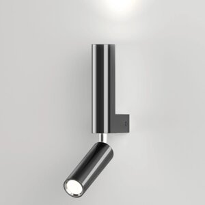 Настенный светодиодный светильник в стиле лофт 40020/1 LED черный жемчуг