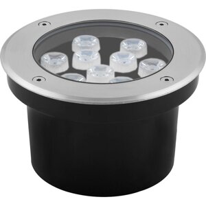 Тротуарный светильник светодиодный, SP4113, 9W, (зеленый), 230V/50Гц, IP67, 24°, 160*160*90 мм, D внутр. 110 мм
