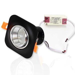 Светодиодный светильник Spotlight AR20 black (7W, Day White) DELCI