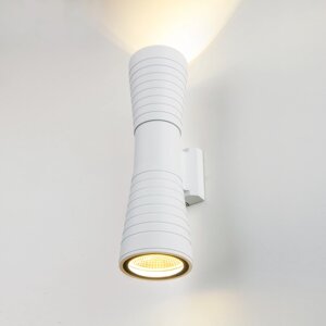 Уличный настенный светодиодный светильник Tube double белый 1502 TECHNO LED