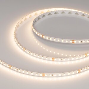 Светодиодная лента RT-A128-8mm 24V Warm3000 (10 W/m, IP20, 5m) (Arlight, высок. эфф. 150 лм/Вт) 038758(1)