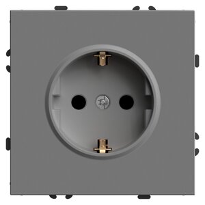 Розетка STEKKER RST16-5110-10 (срок службы 25 лет) на 1 гнездо, -, с заземлением. Материал: поликарбонат, бронза,