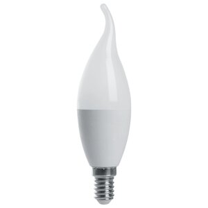 Лампа светодиодная LB-970, C37 (свеча на ветру), 13W 230V E14 4000К, рассеиватель матовый белый, 1105Lm, 220°, 145*37 мм
