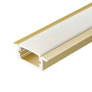 Профиль LINE-2308-F-2000 ANOD GOLD (Arlight, Алюминий) в Москве от компании ФЕРОСВЕТ