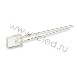 Светодиод ICL-2х5х7mm LE54 (white, 1000-1500 mcd, clear) DELCI