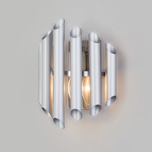 Настенный светильник с металлическим плафоном 362/1 серебро в Москве от компании ФЕРОСВЕТ