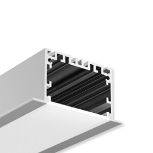 Алюминиевый профиль врезной CX-A045-R 270 (2500x65/50x35мм с рассеивателем) DELCI