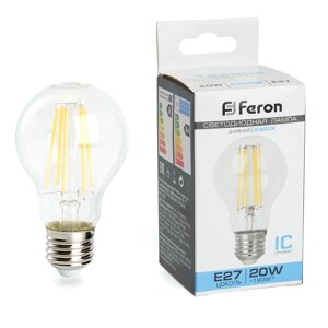 Лампа светодиодная Feron LB-620 Шар E27 20W 6400K