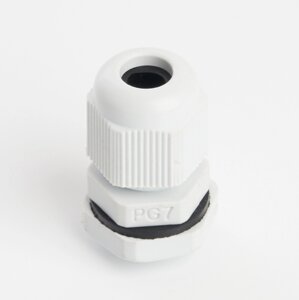 PG 7 Сальник диаметр проводника 3-6,5 мм IP54, серый (DIY упаковка 3 шт) (без мембраны)