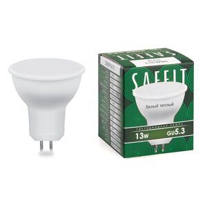 Лампа светодиодная SAFFIT SBMR1613, MR16 (рефлекторная), 22W 230V GU5.3 2700К (белый теплый), рассеиватель матовый
