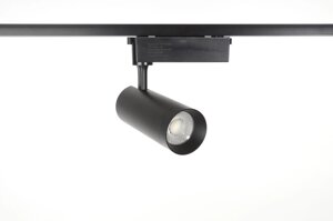 Управляемый трековый светодиодный светильник TRVD-5029C 220V, 30W, изменение цветовой температуры, черный