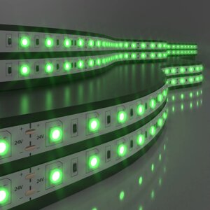 Светодиодная лента 24 В 14,4 Вт/м 60 Led/м 5050 IP20, зеленый, 5 м Лента светодиодная 24V 14,4W 60Led 5050 IP20