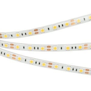 Светодиодная лента RTW 2-5000SE 12V Warm 2x (5060, 300 LED, LUX) (Arlight, 14.4 Вт/м, IP65) 014692(B)