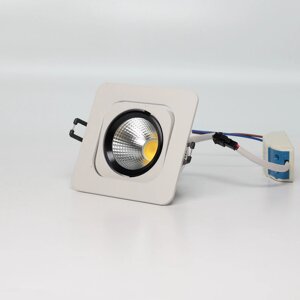 Светодиодный светильник встраиваемый 98-1 head Nest Series White Square BW10(5W, Day White) DELCI