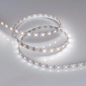 Светодиодная лента SPI-B60-10mm 12V White6000-PX1-RAM (9.3 W/m, IP20, 5060, 5m) (Arlight, бегущий огонь)
