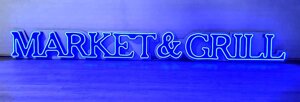 Светодиодная вывеска MARKET&GRILL 415*3665*75мм