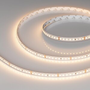 Светодиодная лента RT-A160-8mm 24V Warm3000 (12 W/m, IP20, 2835, 50m) (Arlight, высок. эфф. 150 лм/Вт)