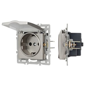 Механизм розетки влагозащищённый SCT-MCP-PL-GR (250V, 16A) (Arlight, -) 043747