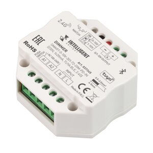 INTELLIGENT ARLIGHT Диммер SMART-0-10V-301-72-DIM-PD-IN (230V, 1x20mA, TUYA BLE, 2.4G) (IARL, IP20 Пластик, 5 лет) в Москве от компании ФЕРОСВЕТ  ( FEROSVET)