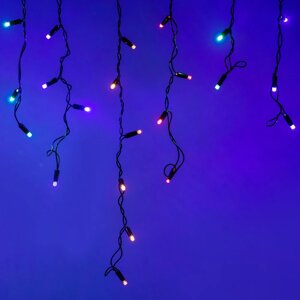 Светодиодная гирлянда ARD-EDGE-CLASSIC-2400x600-BLACK-88LED-LIVE RGB (230V, 6W) (Ardecoled, IP65)