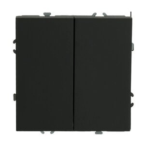 Выключатели двухклавишный STEKKER RSW10-5111-05, серия Эмили тип установки - скрытый, размер изделия 71*71*40мм., цвет