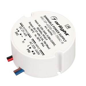 Блок питания ARJ-SP-40200-PFC-TRIAC-R (7W, 27-40V, 200mA) (Arlight, IP44 Пластик, 5 лет) в Москве от компании ФЕРОСВЕТ  ( FEROSVET)